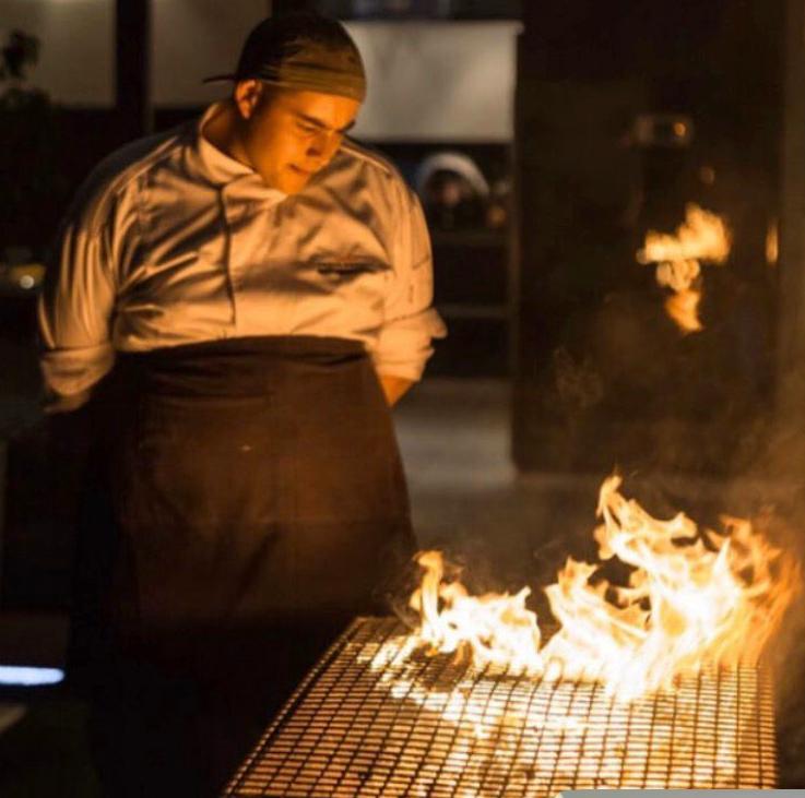 Cooking over open flame